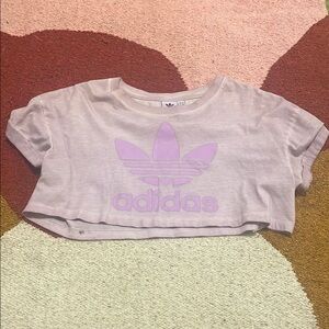 Adidas Kids Pink Crop Top